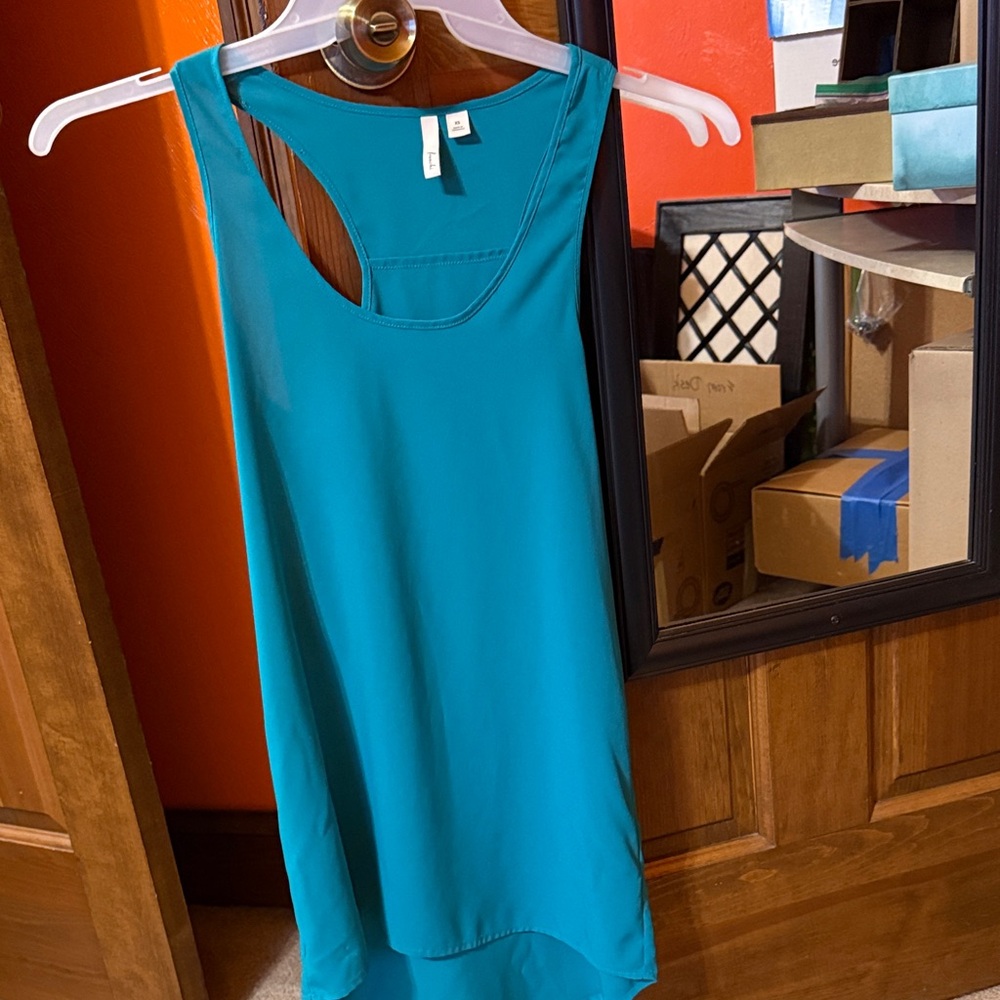 Frenchi  Teal tunic tank